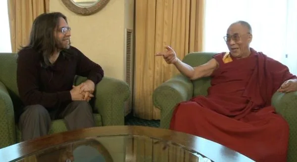 Keith Raniere and the Dalai Lama.