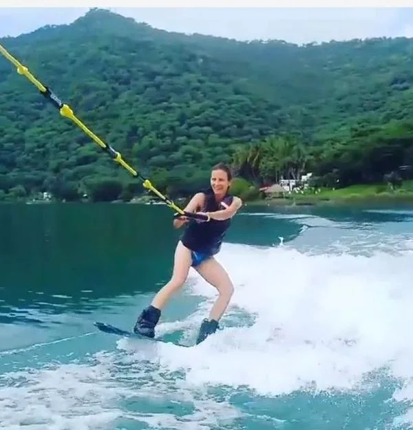 If this seems a bit mean to make sport of Clare Bronfman, just consider that while she was out water skiing, having the time of her life, she had just gotten Frank Parlato indicted by her perjury. And that's not sporting at all. She's fair game.