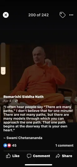 Romarishi Siddha Nath- quotes swami