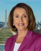 Official portrait of Speaker of the House Nancy Pelosi, photographed January 11, 2019 in the Office of the Speaker in the United States Capitol.