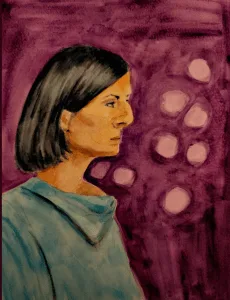 MK10Art's painting of Lauren Salzman