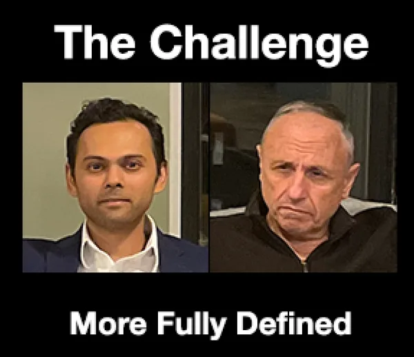 A challenge between Frank Parlato and Suneel Chakravorty has begun.