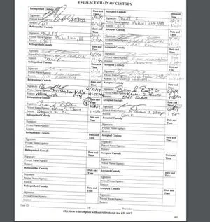fbi chain of custody 3 camera card