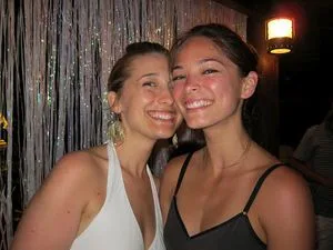 Allison Mack and Kristin Kreuk at Necker Island for a NXIVM meeting.