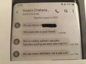 Swami Chet - texts not a sex cult