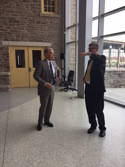 Dyster Briefs on Niagara Falls Train Station