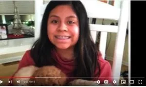M before, A happy child living with her mother, but also permitted to visit her father.