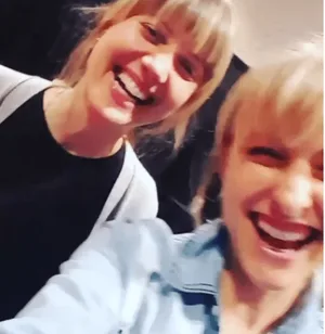 Nicki Clyne with her now-convicted spouse Allison Mack