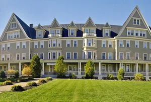 The Inn at Silver Bay Resort, the largest of several buildings on the campus. During V-Week, organizers book the entire facility and the Resort closed its doors to outside overnight guests and casual visitors.