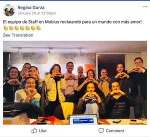 L-R back row: Elisa Anaya, ?, ?, 4th from left, Maggie Dou, Evan Horowitz, Eduardo Achar, Lauren Salzman, Alejandra Anaya, Michel Chernitzky, Esteban Gonzalez; Front row: Paulina Corts, Claudia Estrada, China Fergoso.