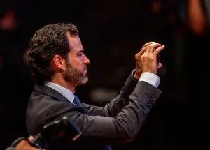 Emiliano Salinas during the 59th edition of the Ariel for the best of Mexican Cinema. Photo: Octavio Gómez