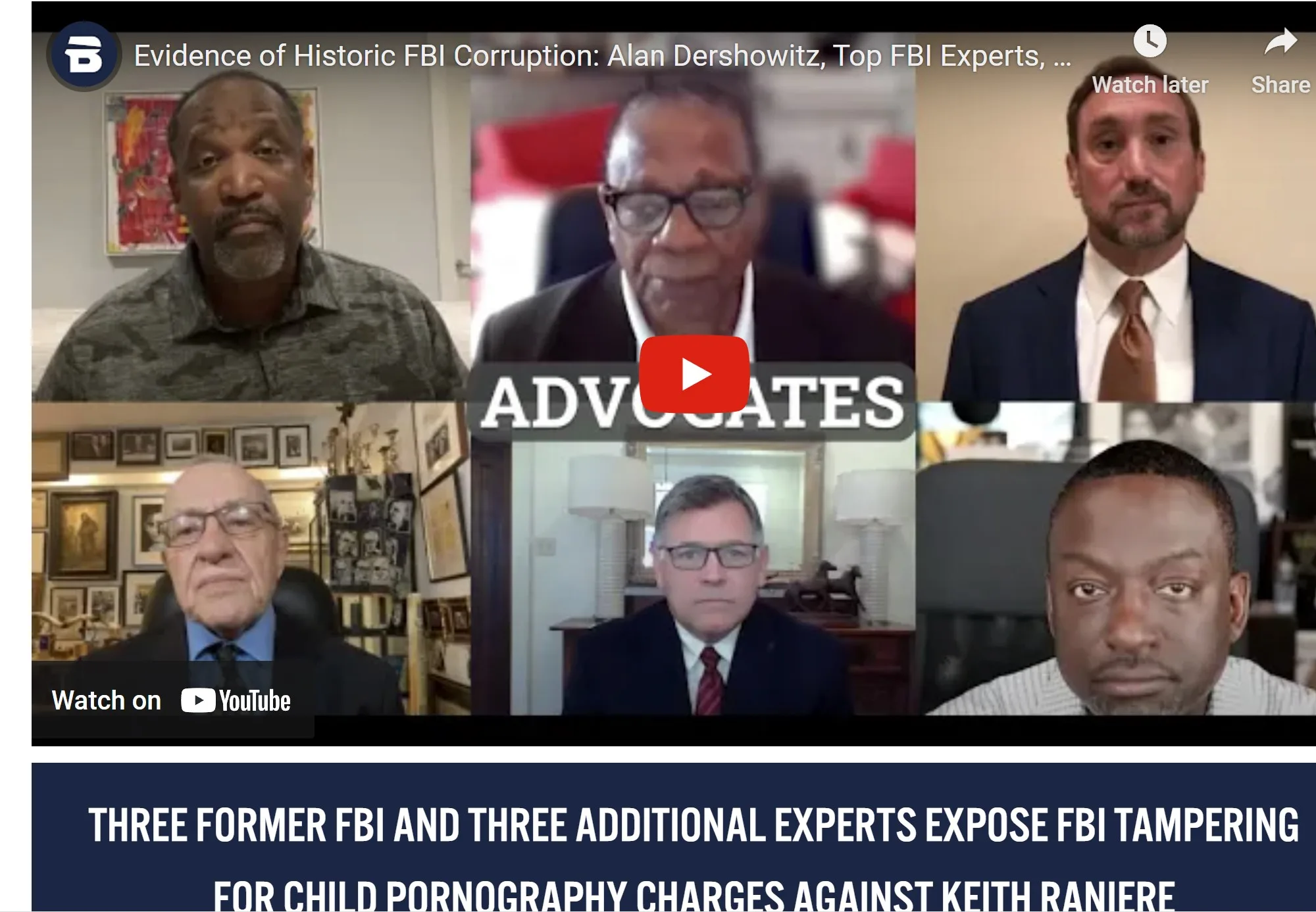 Raniere Press Release: 6 Forensic Experts Agree on Alleged FBI Corruption
