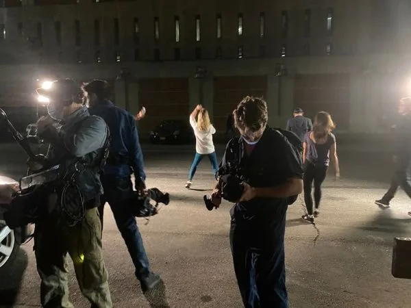 As you can see there was plenty of space to dance in front of the prison.
