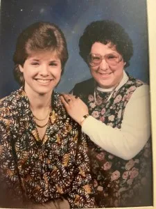 Kristin Snyder with her little sister Kim Snyder.