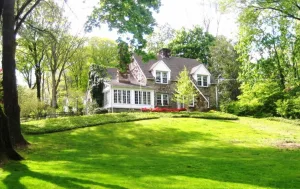 The family house in Westport CT, which was forced to be sold to pay lawyers in the high conflict divorce and custody case.