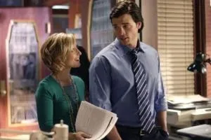 Allison Mack and Tom Welling