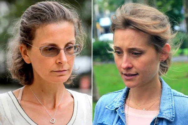 Clare Bronfman and Allison Mack