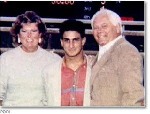 Marty with his parents. He not only lost them when he was 17, but went to prison for their murders for 17 years.