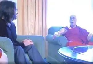 Keith Raniere and the Dalai Lama meeting in Dharamsala.