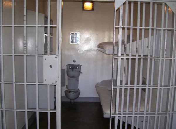 Typical prison cell in federal prison