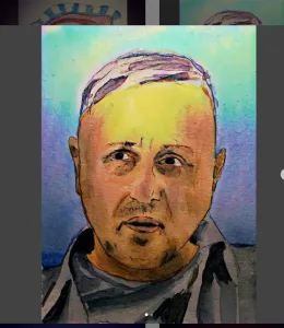 MK10Art painting of Frank Parlato