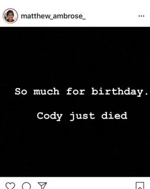 Ambrose dog Cody killed by car Chris’s negligence