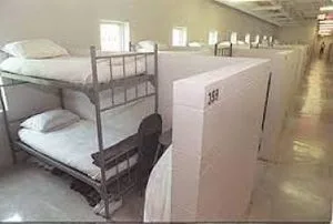 Dormitory beds at Alderson.