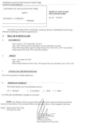 Nelson Bill of Particulars Luthmann Castorina