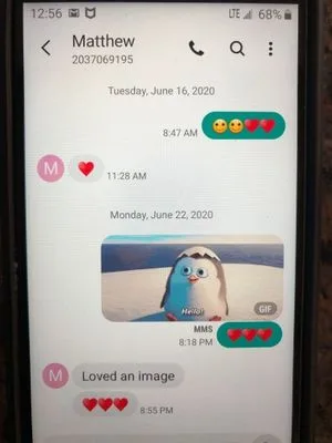 ambrose aunt Barbara text to Matthew no harm