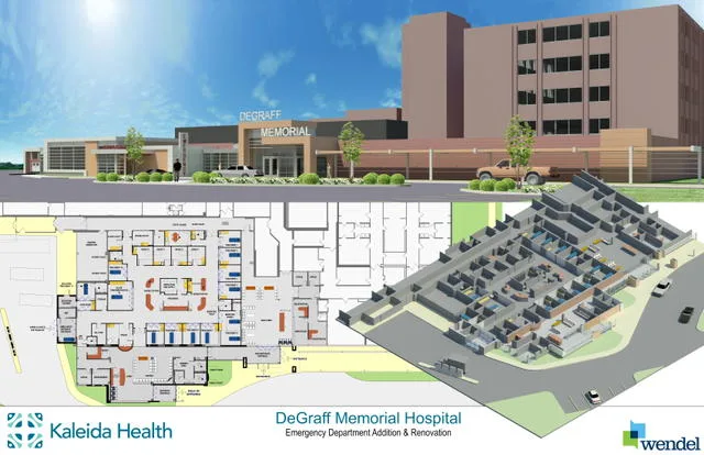 DEGRAFF MEMORIAL HOSPITAL TO DOUBLE  EMERGENCY DEPARTMENT