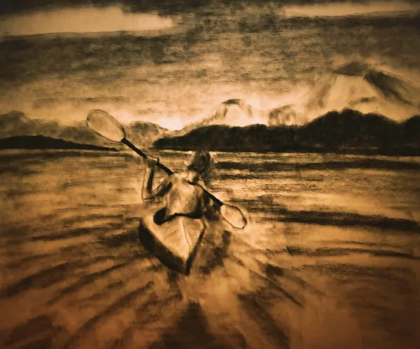 MK10ART - Kristin Snder on a kayak -- but did she really commit suicide on a kayak?