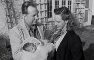 L . Ron Hubbard with second wife and baby.