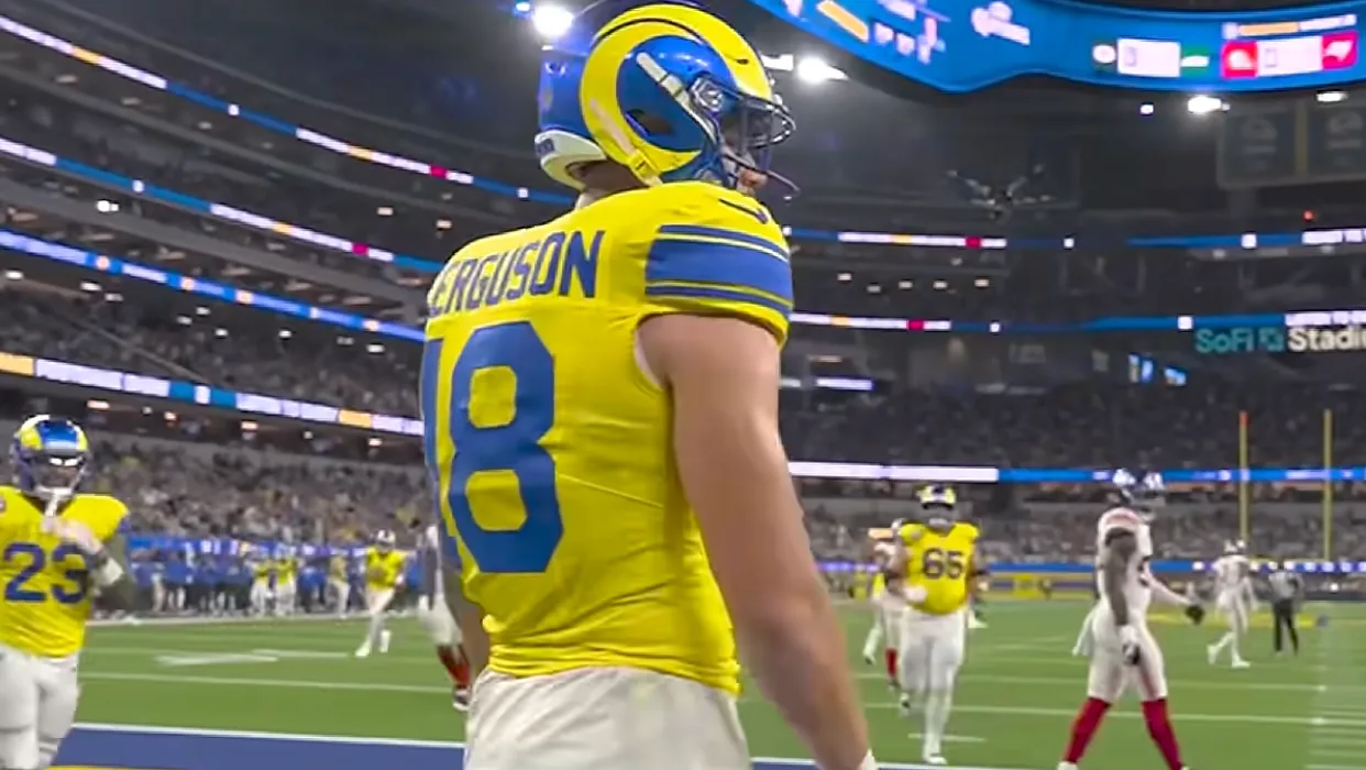 Terrance Ferguson Catches Six Passes For A Touchdown In The Rams' Blowout Win