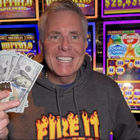 Vegas Matt Holding Money