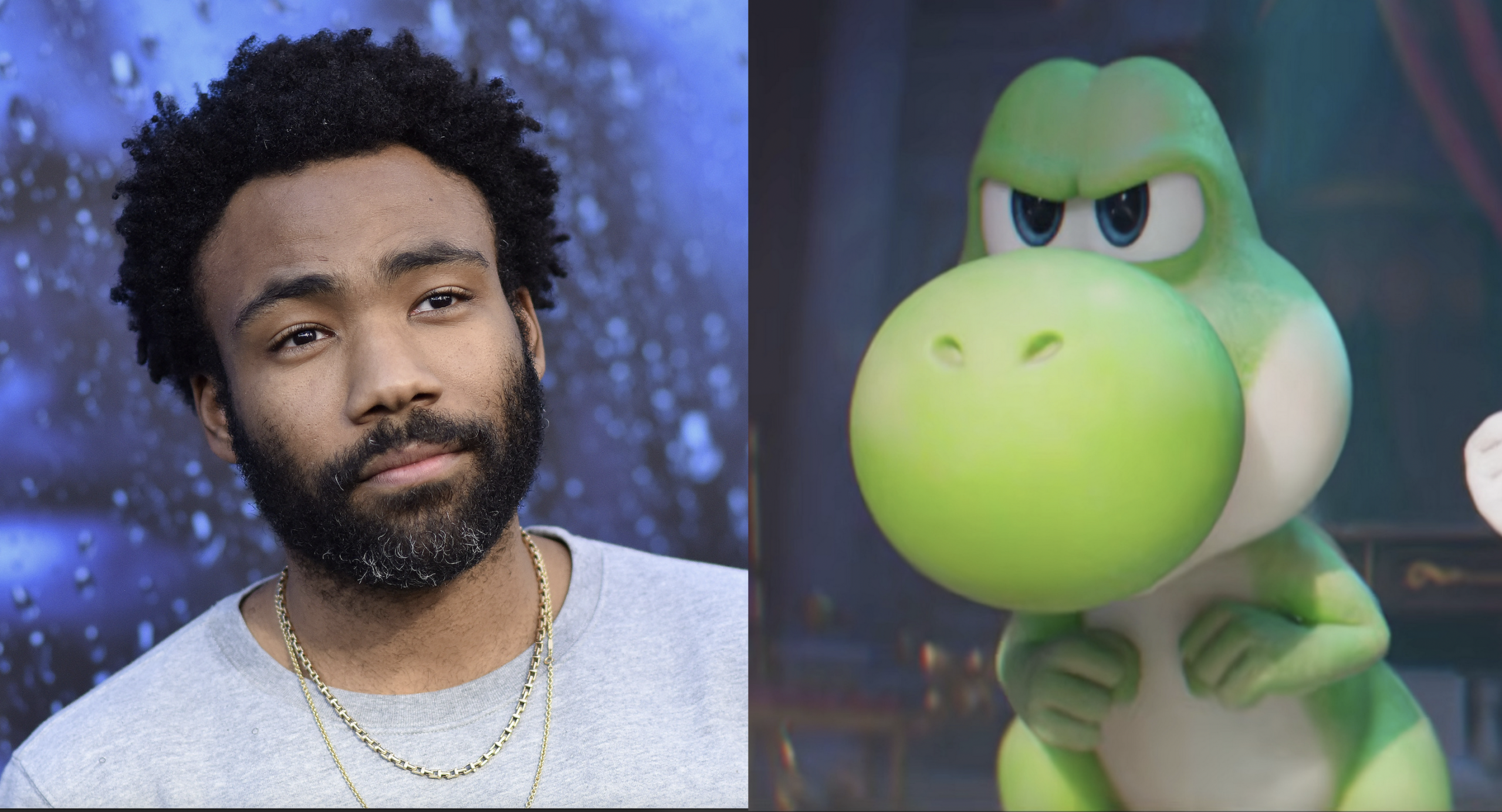 Donald Glover and Yoshi