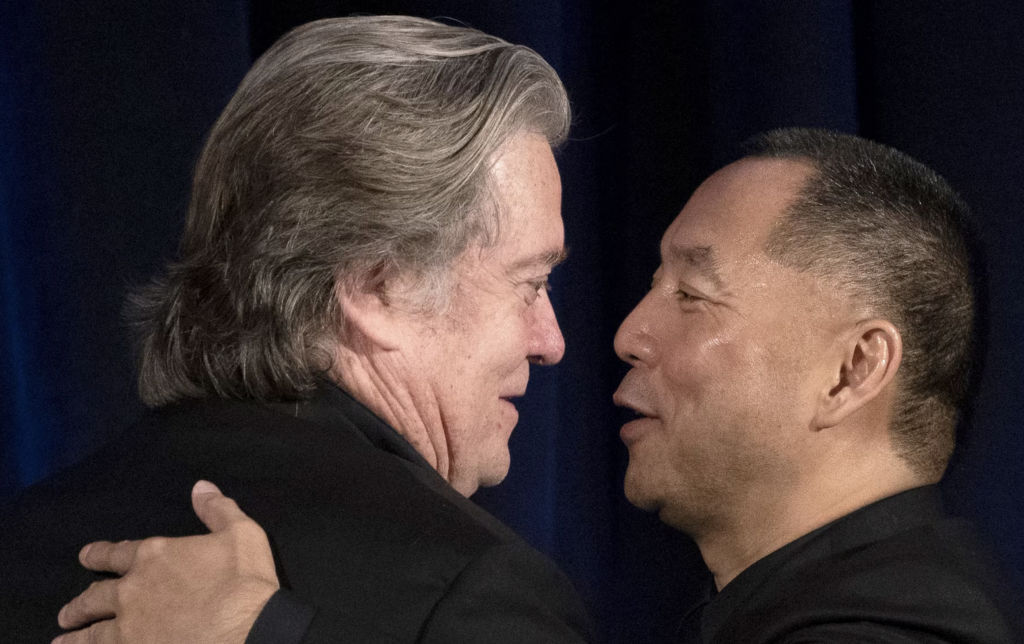 Steve Bannon and Miles Guo