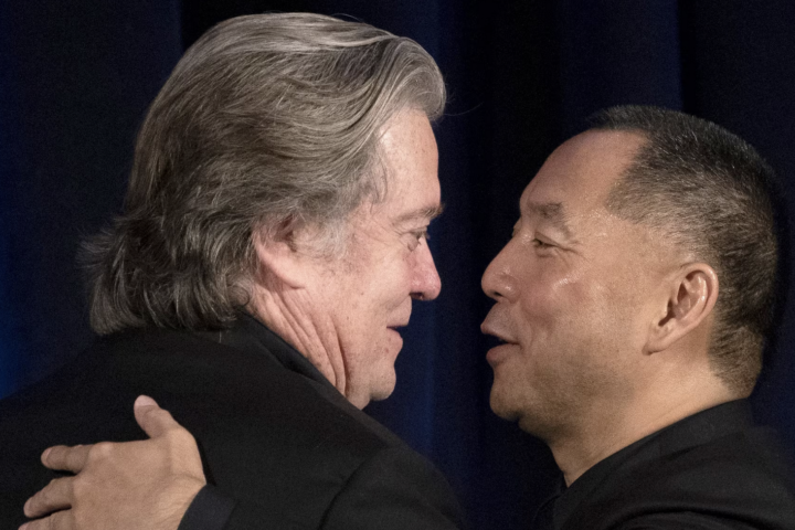 Steve Bannon and Miles Guo