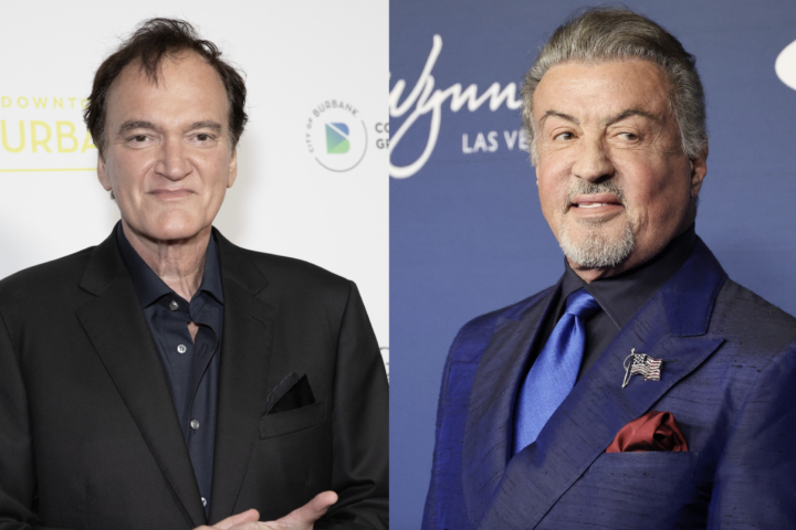 Quentin Tarantino and Sylvester Stallone