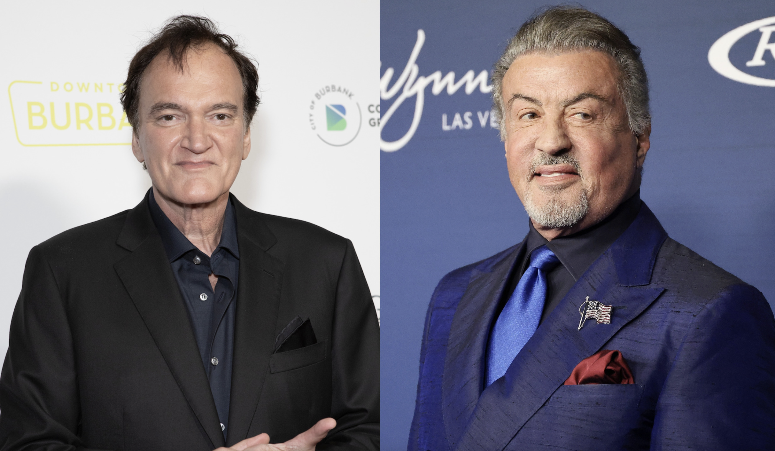 Quentin Tarantino and Sylvester Stallone
