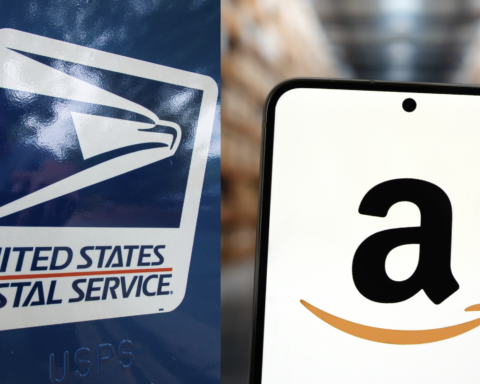 USPS and Amazon via Shutterstock